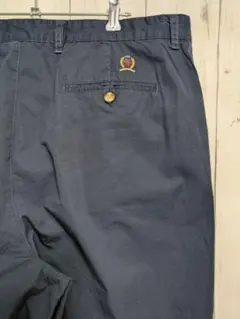 90s TOMMY HILFIGER ヒルフィガー w40 ネイビー sy64