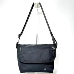 0313 tk TAKEO KIKUCHI ショルダーバッグ 黒 CORDURA