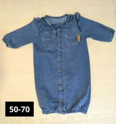 CROISSANCE BEBE デニムツーウェイ・ドレスオール 50-70