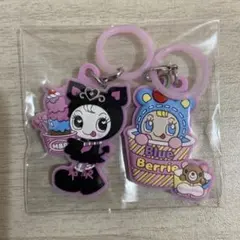 メゾピアノ ぷっくりめじるしアクセサリー ラバーマスコット ラバーキーホルダー