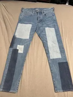 NANO UNIVERSE パッチワーク デニムパンツ