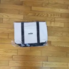 mite トートバッグ ホワイト/ブラック