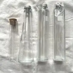 ハーバリウム用ガラス瓶セット 4種類