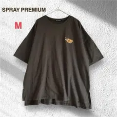 SPRAY PREMIUM 半袖Tシャツ M 刺繍 バックプリント カジュアル