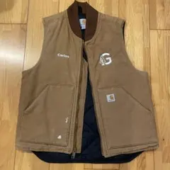 Carhartt カーハート ダックベスト L グレー 企業モノMexico製 - メルカリ