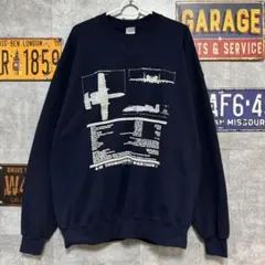 A-10 THUNDERBOLT II スウェット XL USA製 90s