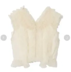 新品未使用　FRAY.I.D ラッフルチュールノースリブラウス