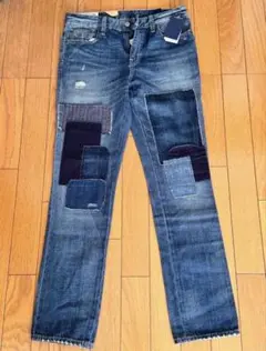 未使用　ポロラルフローレン　現行タグ　パッチワーク　デニム　パンツ デニム
