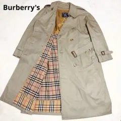 バーバリートレンチコート ノバチェック ライナー付 ベージュ ロング L〜XL