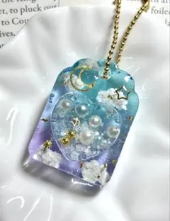 星に願いを☆七夕 天の川 お花 レジン ヘアゴム 空 宇宙 - メルカリ