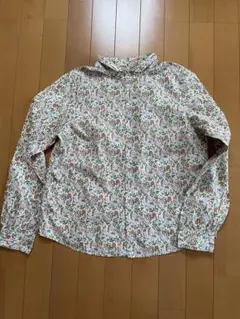 ✨美品✨パラスパレス インディゴ 花柄 シャツ ブラウス 比翼 羽織り 