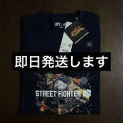 ユニクロ STREET FIGHTER６ Ｔシャツ　ルーク　Navy XL