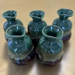天目ヒスイひさご陶器製 徳利 5本セット 新品未使用