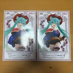 初音ミク　Wonderland フィギュア　長靴を履いた猫 ２体セット