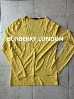 BURBERRY LONDON シアーカーディガン イエロー 長袖 バーバリーのサムネイル