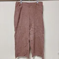 オールドネイビー ワイドパンツ 裾広 無地 L 濃茶 綿 秋服 冬服 お出かけのサムネイル