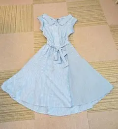 ストライプ柄夏ワンピース（Sサイズ）