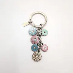 COACH コーチ　パステルフラワー キーホルダー　キーチャーム