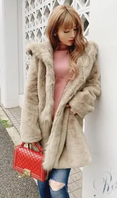 ♡Rady フードファーコート♡
