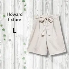 Howard fixture　ストライプキュロット　ハーフパンツ　ベルト　腰ゴムのサムネイル
