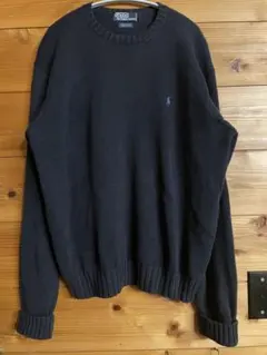 90s Polo by Ralph Lauren セーター Lサイズ　ネイビー