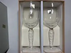 ガラス製ワイングラス 2個セット