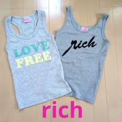 希少☆rich☆グレータンクトップ2枚セットのサムネイル