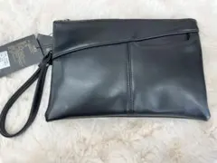 ブラック クラッチバッグ 合成皮革