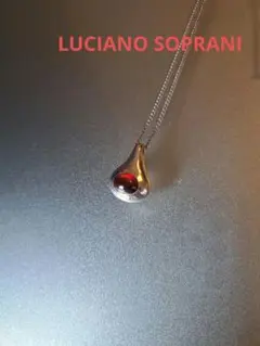 LUCIANO SOPRANI ガーネットSILVER ネックレス