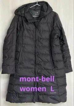 mont-bell トラベルダウンロングコート Women's L 黒EX800