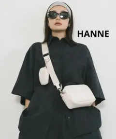HANNE ポーチコンビショルダーバッグ