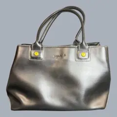 agnès b. voyagea アニエスベー　ブラックレザートートバッグ