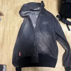 9090フード付きパーカー ダークグレー