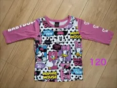 120 七分袖　BABYDOLL ミニーマウス Tシャツ①