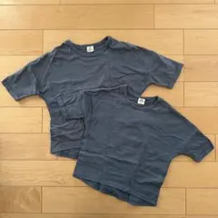 おそろい　デビロック　キッズ　ミドル丈　トップス　ネイビー　100　120