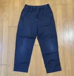 UNIQLO　コットン リラックス アンクルパンツ　ネイビー　S　160