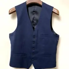 【美品】THE SHOP TK タケオキクチ　スーツベスト　ネイビーM