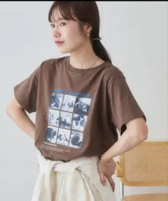 【試着のみ】DISCOAT ディスコートアソートアニマルボックスフォトTシャツ