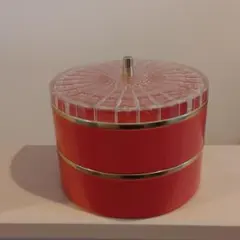 昭和レトロ　２段お菓子入れ