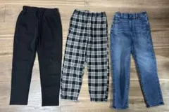 ユニクロ等130サイズ ボトムス3点セット