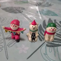 デコレコンコンブル　クリスマス　サンタ3体セット