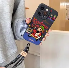 【新品・未使用】オサムグッズ スマホケース iPhone15 ストラップ付き