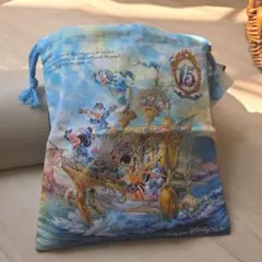 【ディズニーシー】15周年巾着ポーチ