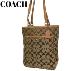 COACH トートバッグ ブラウン ベージュ A004