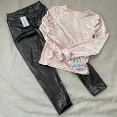 Cat & Jack ピンク トップス レギンス セット