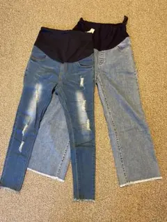 マタニティパンツ 2点セット デニム　Mサイズ