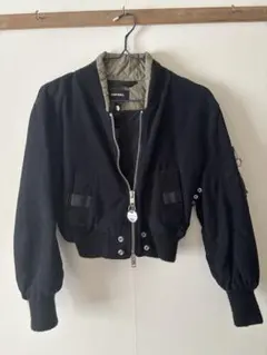DIESEL ブラック クロップドジャケット