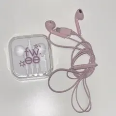 fwee 有線イヤホン ピンク