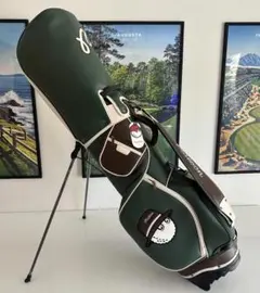 マルボンゴルフ キャディーバッグ Malbon Golf バッグ 男女兼用 緑色のサムネイル