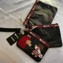 ◆新品未使用◆LeSportsac 3連ポーチ　小物入れ　収納ケース　完売❤︎